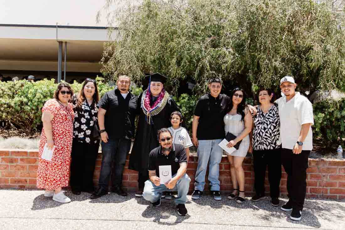 familia en la graduación